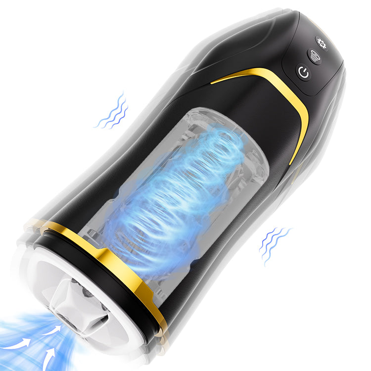 Auto Saugender Männlicher Masturbator - Vibrierend & Wasserdicht