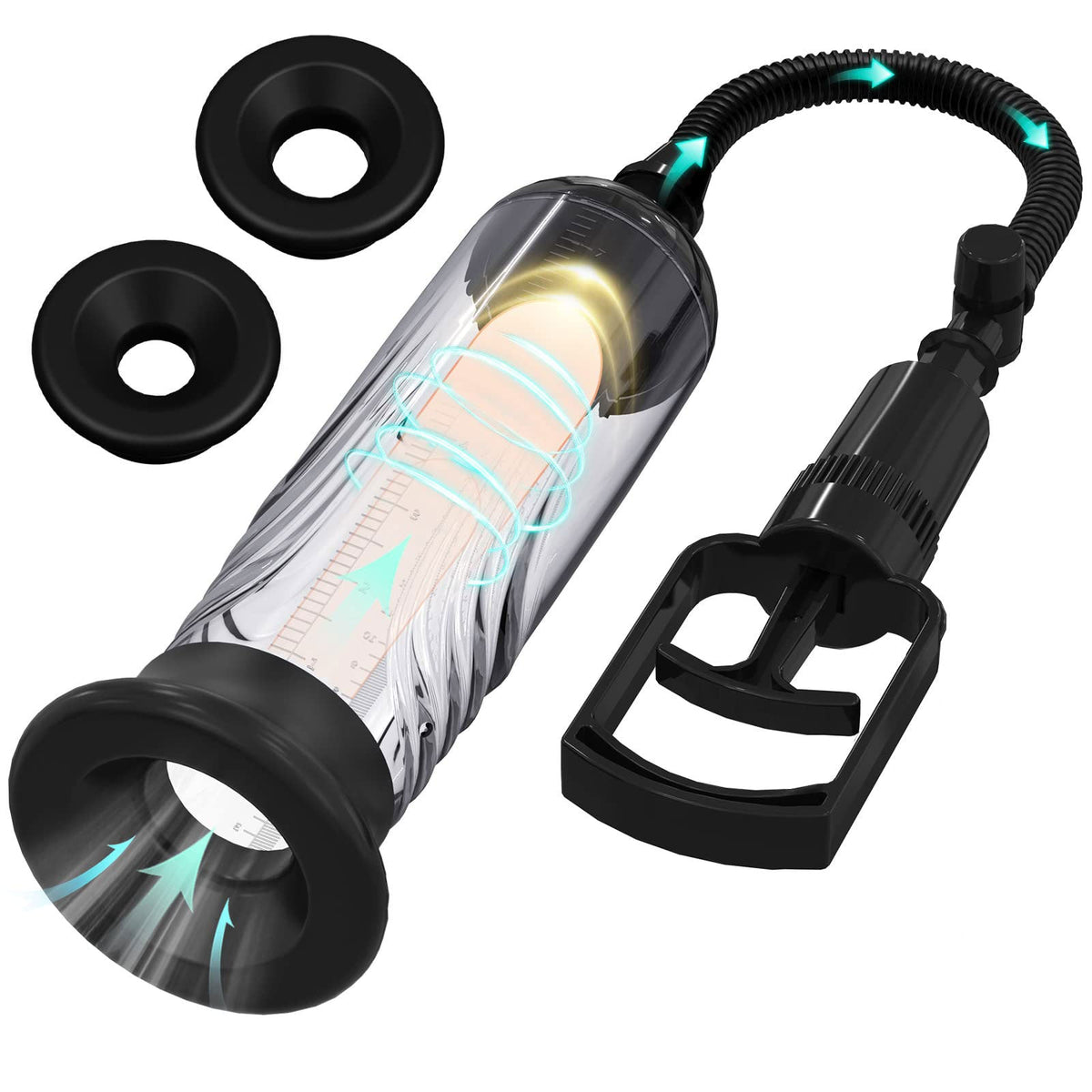 Penis Pump Kit - 3 Hüllen & Zubehör