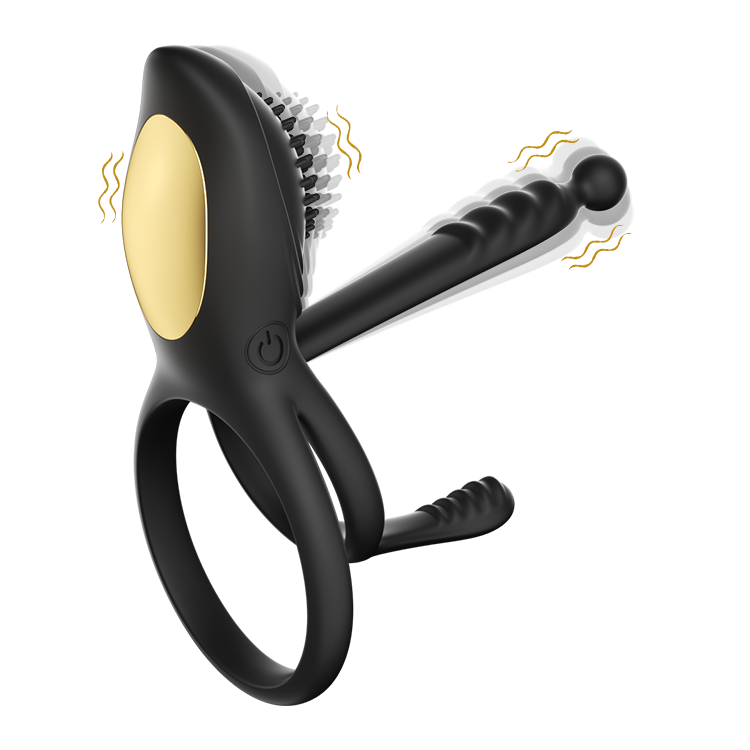 2-in-1 Vibrations-Penisring mit klitoraler Stimulation