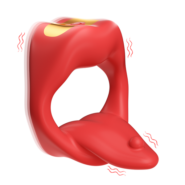 Zungenpenisring - Vibration & Paar-Spielzeug