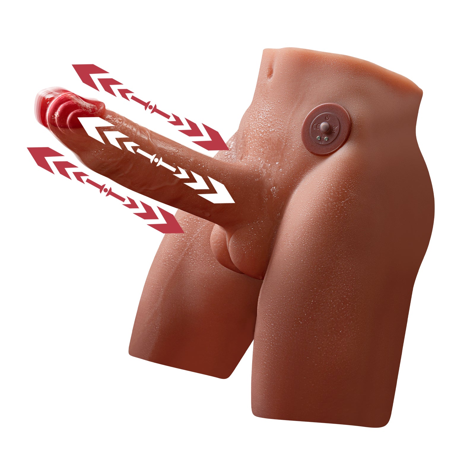 9 LB 6.7-Zoll lebensechter männlicher Torso mit realistischem Dildo-Design