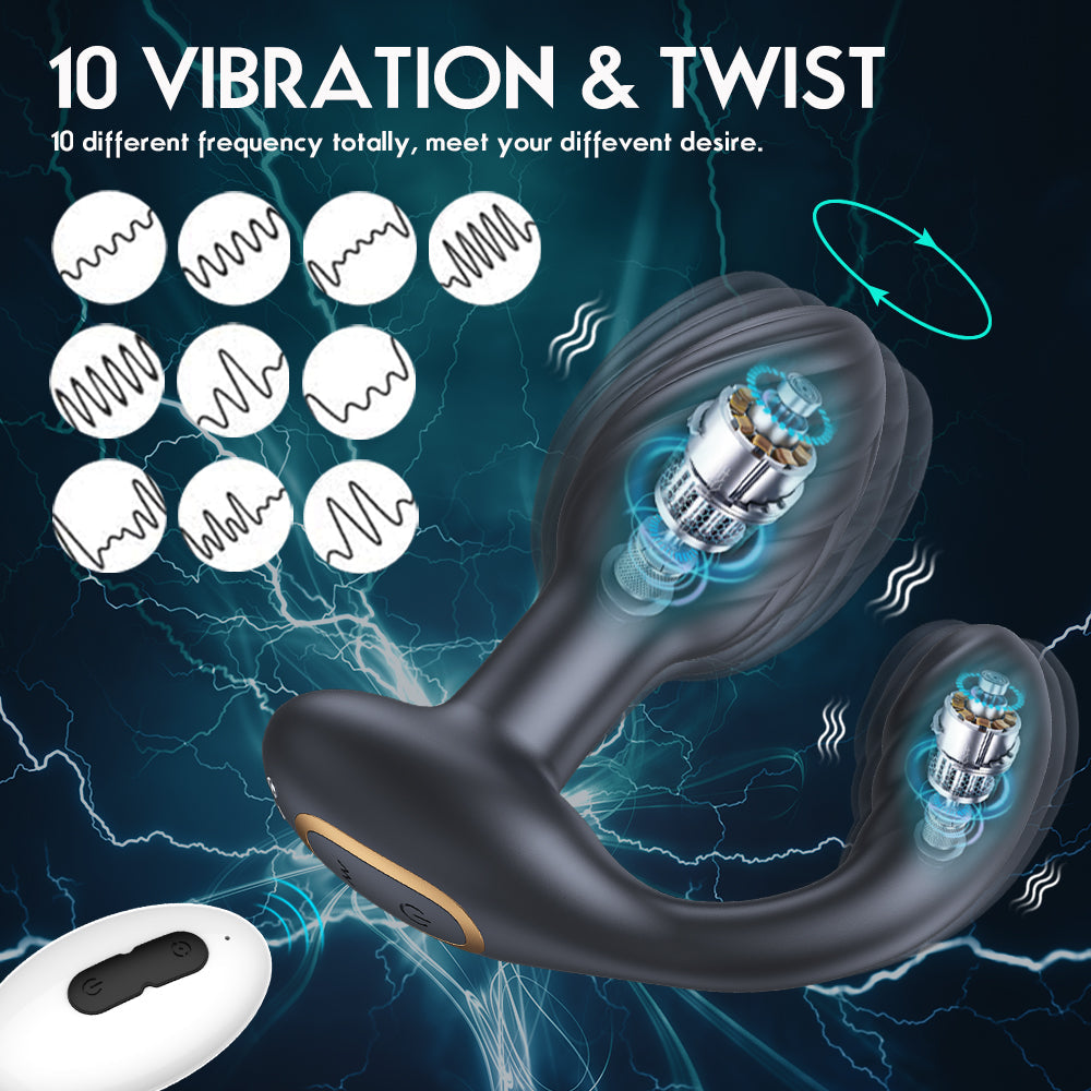 Anal drehbarer Butt Plug - Vibration
