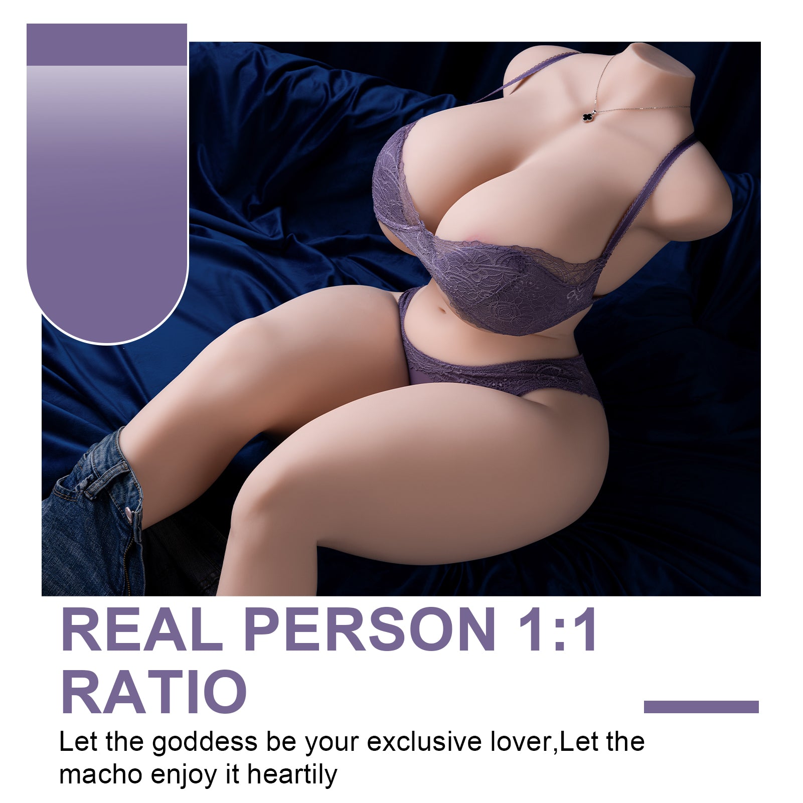 103lb Ultra-realistischer weiblicher Torso mit lebensechter Haut & Kurven