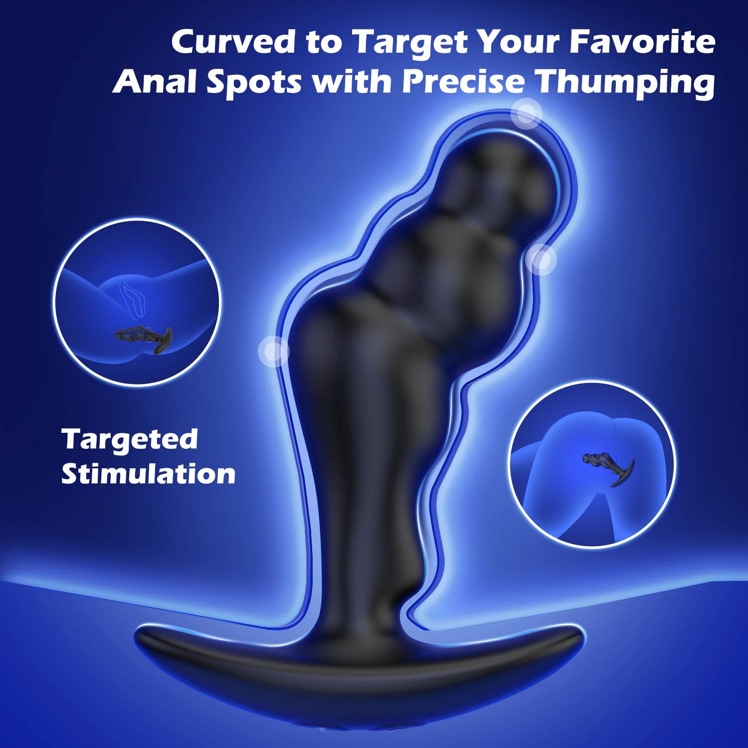 Silikon Prostatamassagegerät & Analplug Vibrator für männliche G-Punkt Stimulation