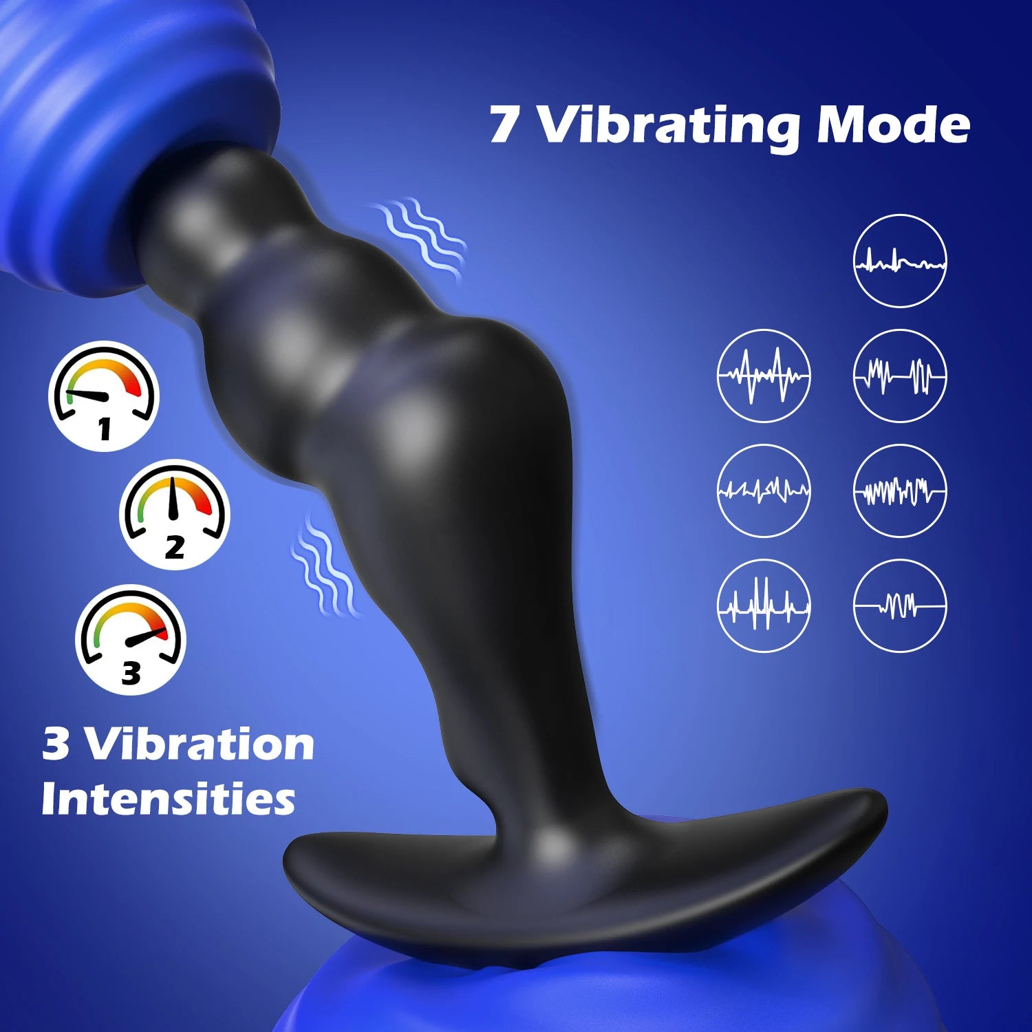 Silikon Prostatamassagegerät & Analplug Vibrator für männliche G-Punkt Stimulation