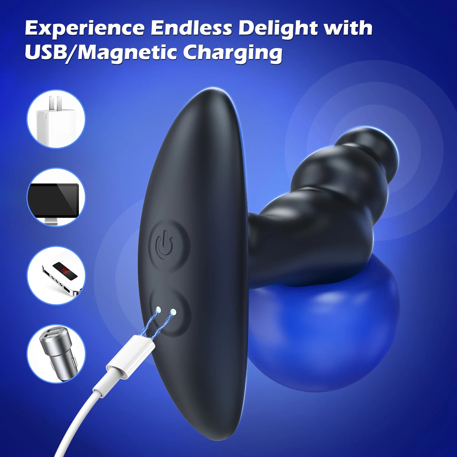 Silikon Prostatamassagegerät & Analplug Vibrator für männliche G-Punkt Stimulation