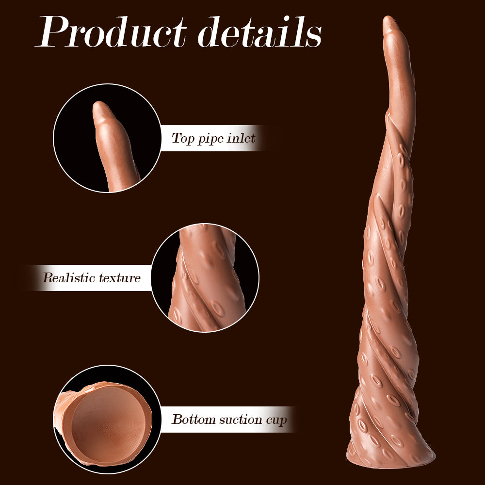 16 Zoll Monster Spiral Design Super langer Dildo mit Saugnapfbasis