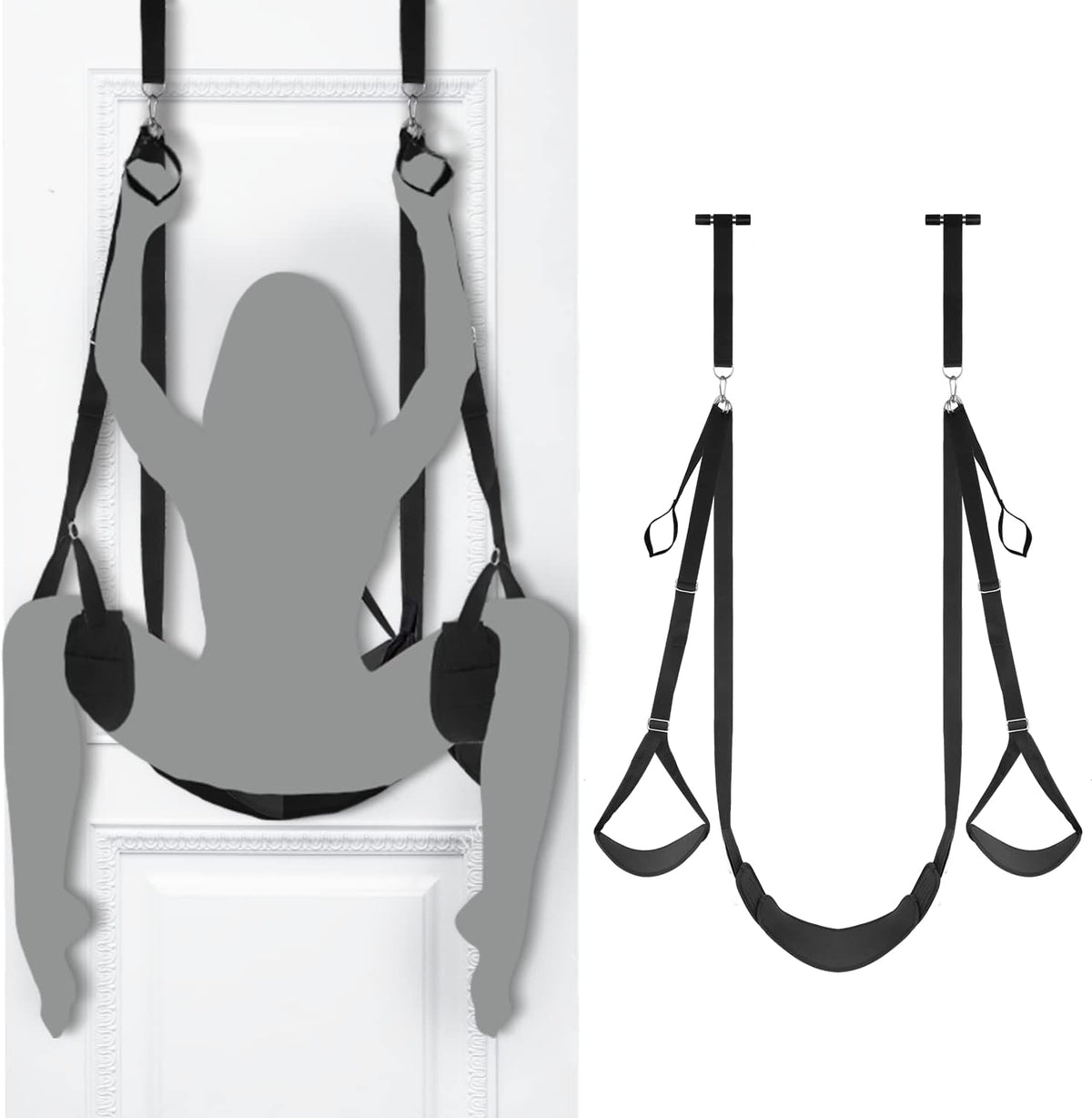 SEXY SLAVE Türschaukel mit Sitz – anpassbarer Bondage-Schaukel für Paare