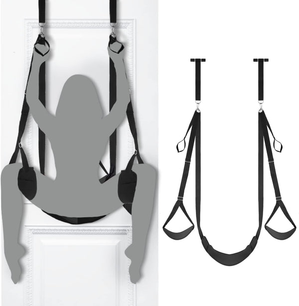 SEXY SLAVE Türschaukel mit Sitz – Anpassbare Bondage-Schaukel für Paare