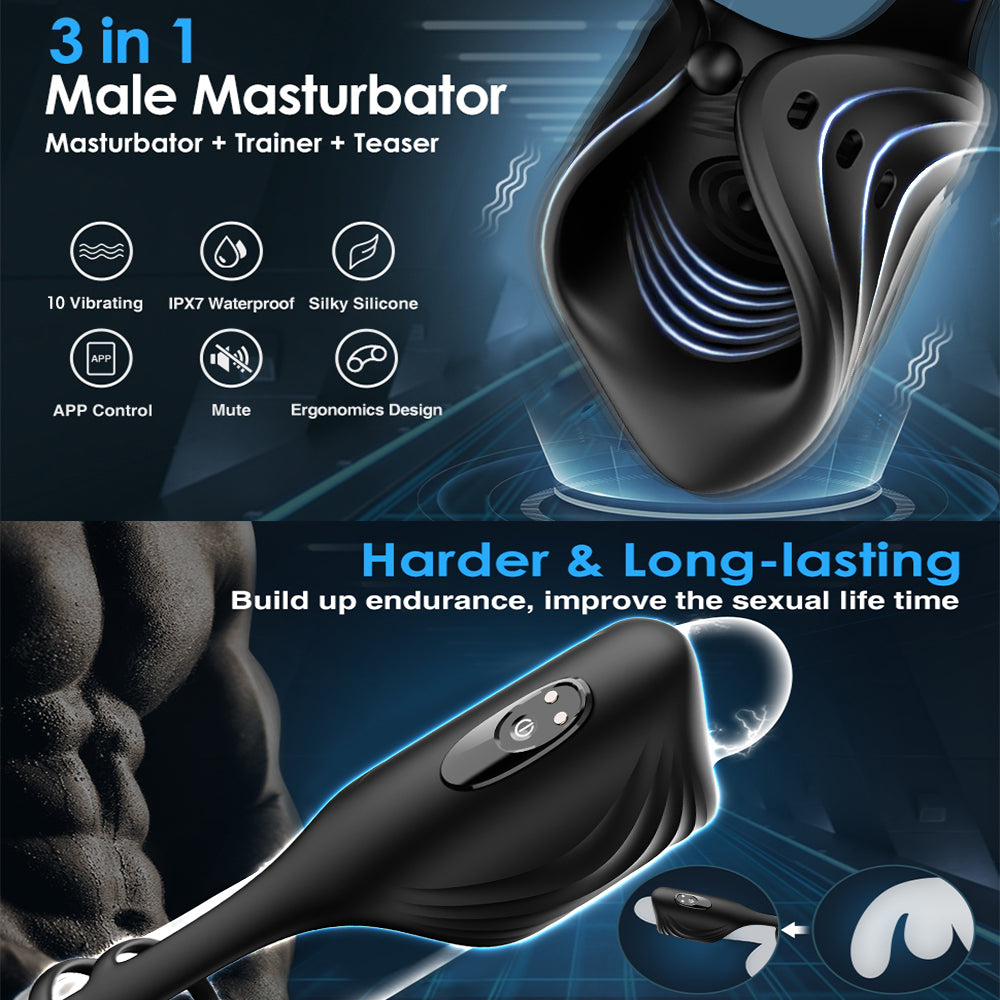 Penis Vibrator - App-gesteuert & Cock Ring