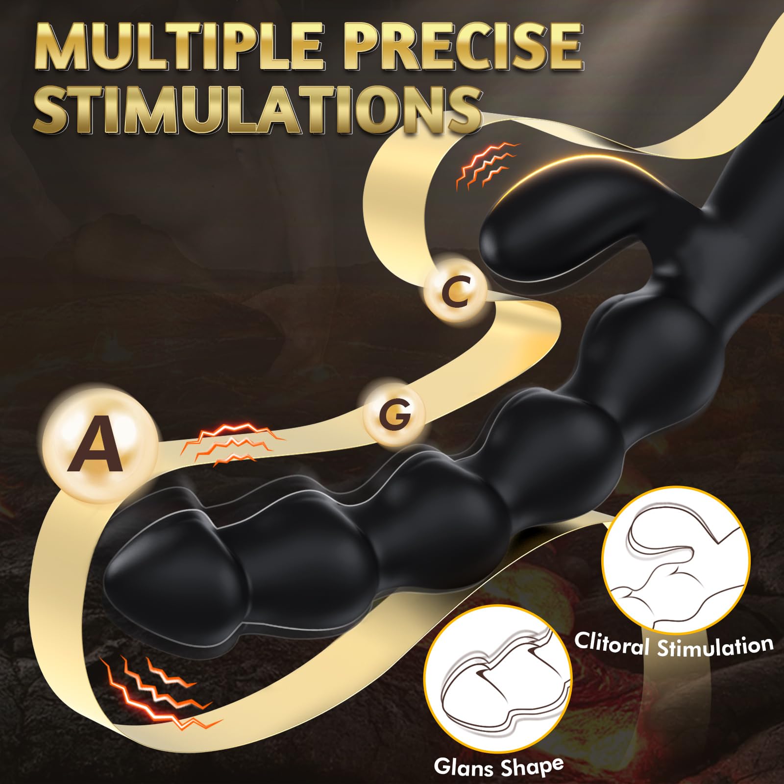 Analperlen Vibrator - 2 Motoren