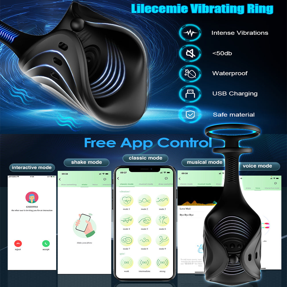 Penis Vibrator - App-gesteuert & Cock Ring