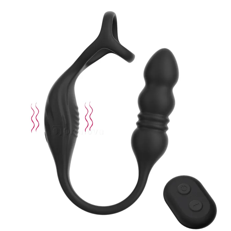 Fernbedienbarer stoßender Anal- & Prostatamassagegerät