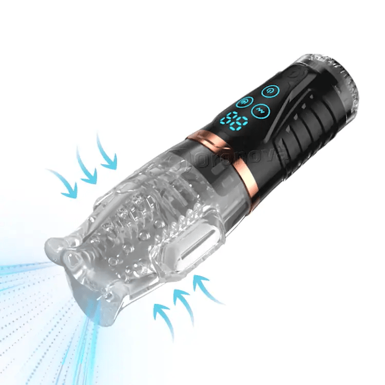Multifunktionaler Saug-Masturbator mit 10 Vibrationsmustern