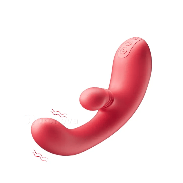 Ultimative doppelte Stimulation: rotierender Klitoris-Teaser & stoßender G-Punkt-Vibrator