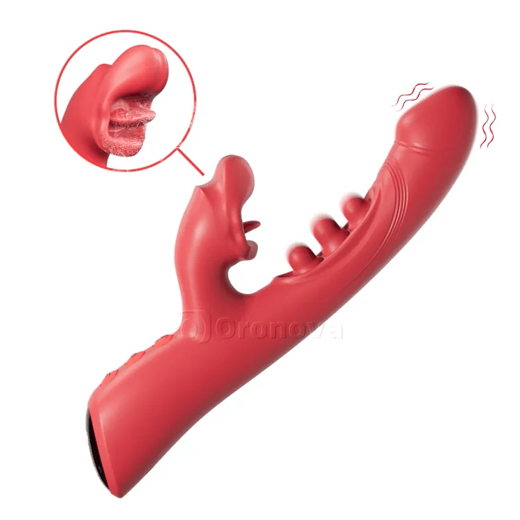 3-in-1 Kuss- und Dreifach-Tipp-Vibrator – Klitoris- & G-Punkt-Vergnügen