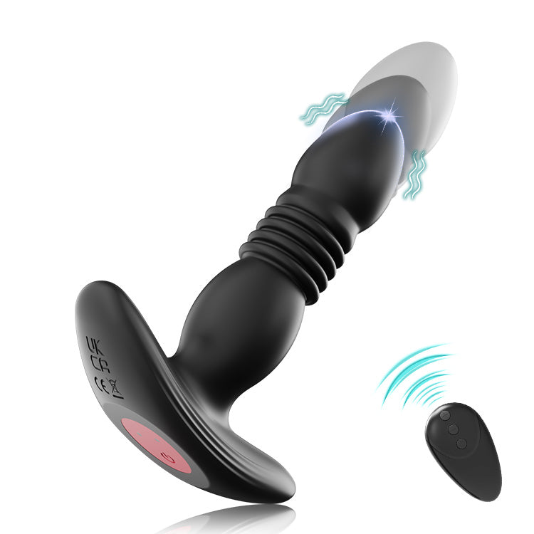 Mehrstufiger erweiterbarer vibrierender Analplug mit Fernbedienung