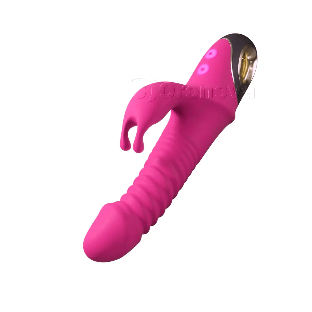 3-in-1-Stoß- und Rotationsvibrator mit 9 Rotationsmodi. Grenzenlose Möglichkeiten.