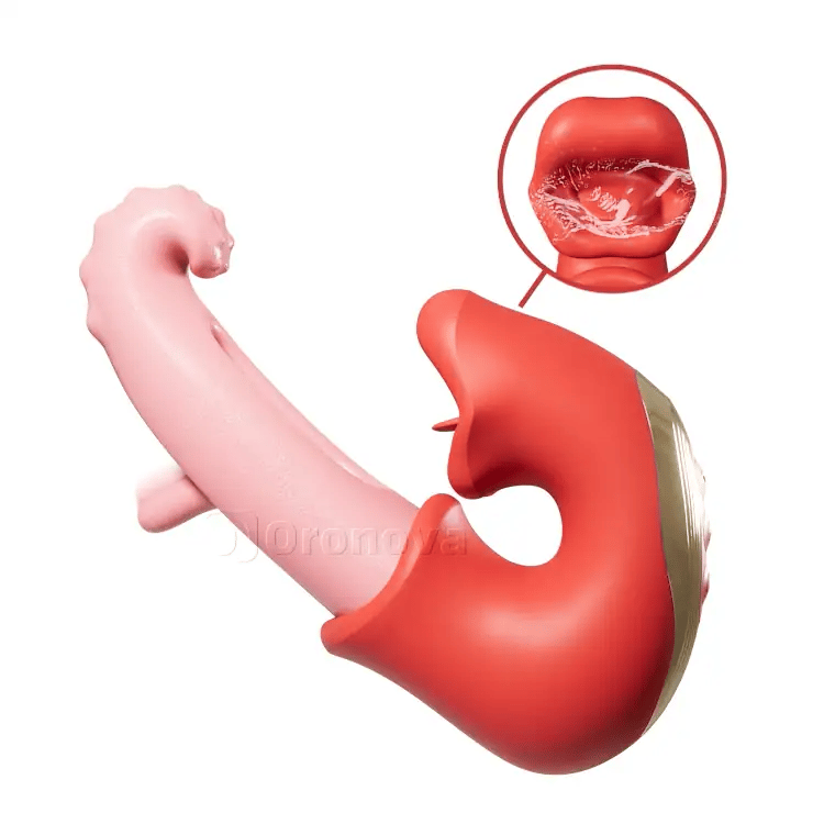 Flatternder Klitorisvibrator – Leck- und Kitzelfunktionen, wasserdicht