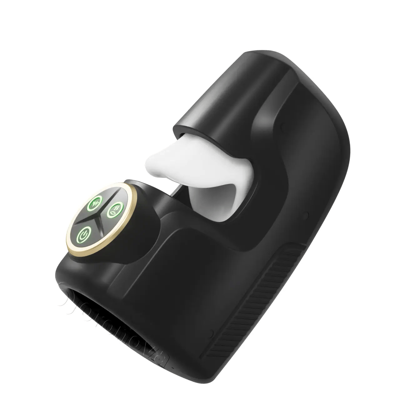 3-in-1-Masturbator für Männer, 10 Vibrations-, 10 Stoß- und 10 Druckmodi – frei umschaltbar.