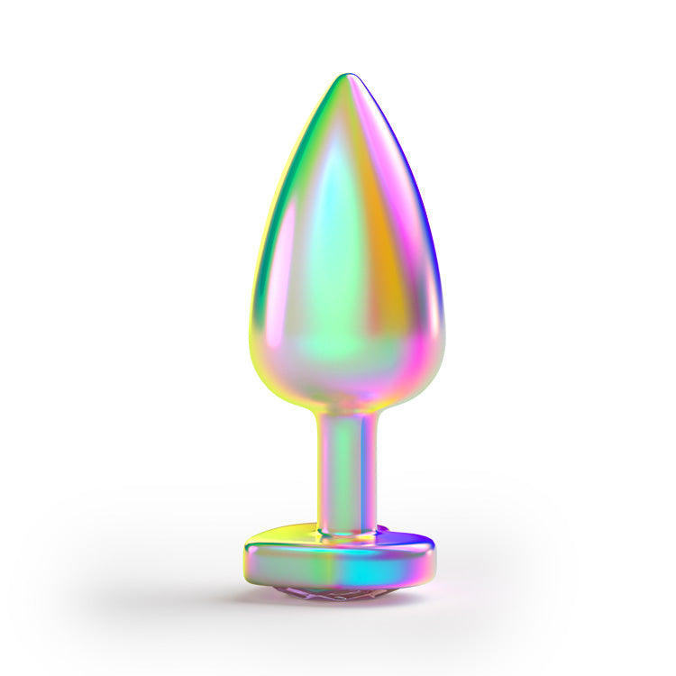 Rainbow Edelstein Metall Anal Butt Plug Set