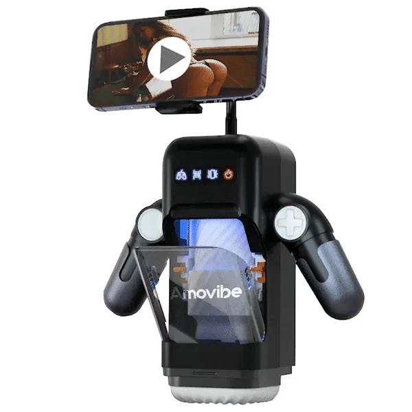 10 Stoss- und Vibrationsmodi Male Masturbator mit Heizfunktion