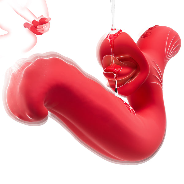 Rotierender Zungenvibrator – 10 Modi für Klitoris- und Nippelstimulation