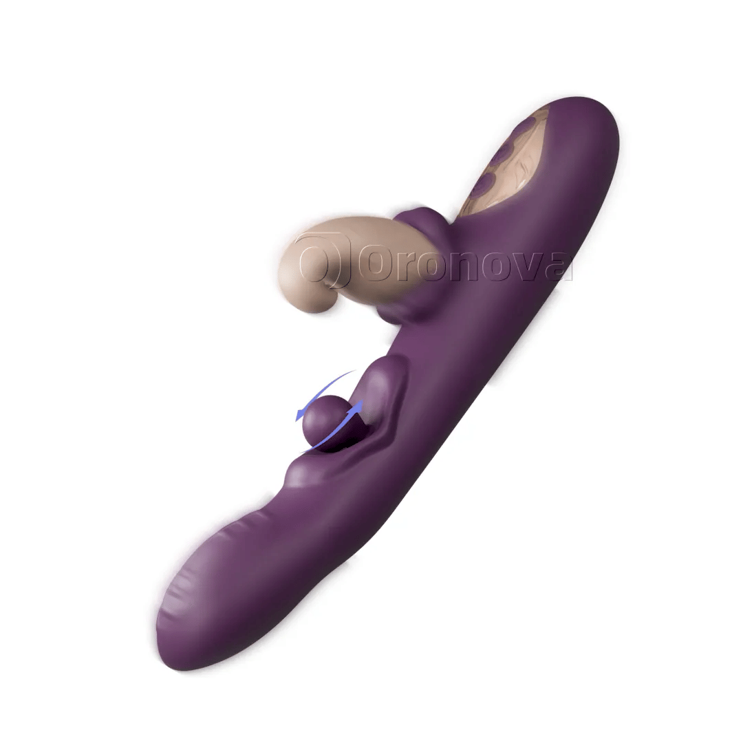3-in-1-Flexi-Vibrator – rotierende Kugel, Klopfen und Vibration in mehreren Modi