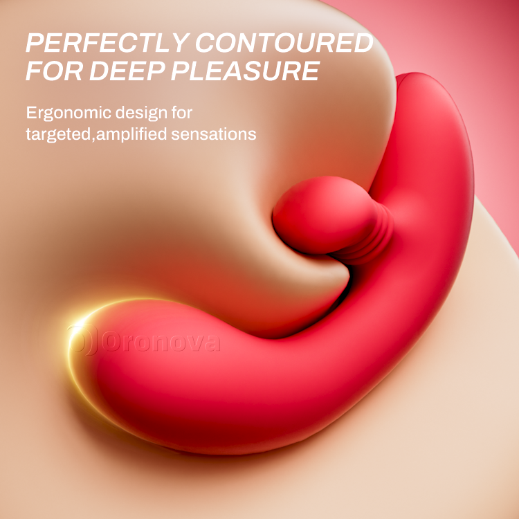 Ultimative doppelte Stimulation: rotierender Klitoris-Teaser & stoßender G-Punkt-Vibrator