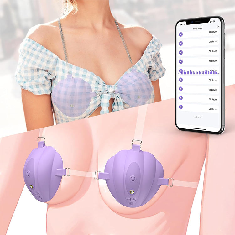 Verstellbarer Nippelvibrator mit APP-Steuerung & 9 Modi