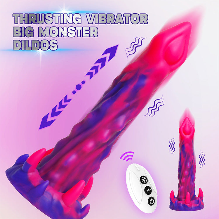 9.25 inches ferngesteuerter stoßender Monster-Dildo