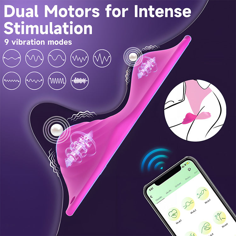 Dual Motor Wearable Vibrator mit App-Steuerung