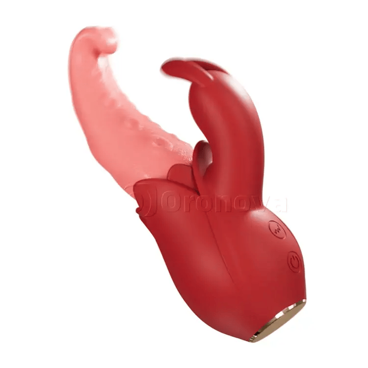 Zungenvibrator 10 Modi, doppelte Punktstimulation, geräuschloses Design