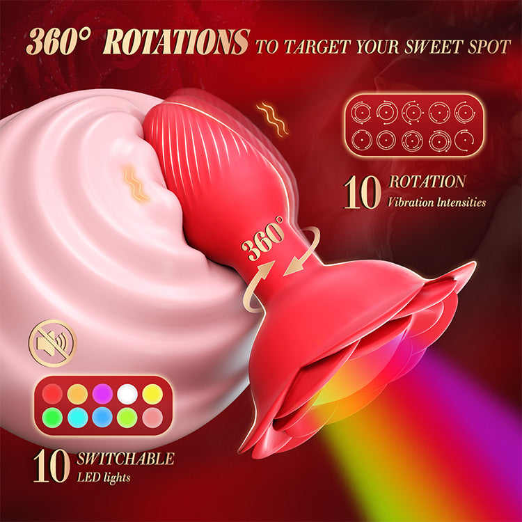 360° drehende Vibration mit LED-Lichtern & Fernbedienung