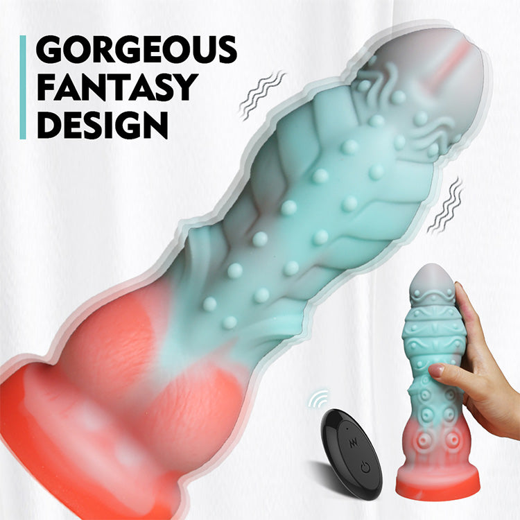 6.30 inch 16 cm Poseidon Pulse Fernbedienung Dildo