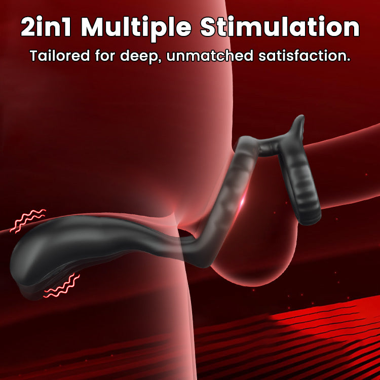 Vibrations-Penisring & Hodensimulation für verbesserte Erektion und Prostatavergnügen