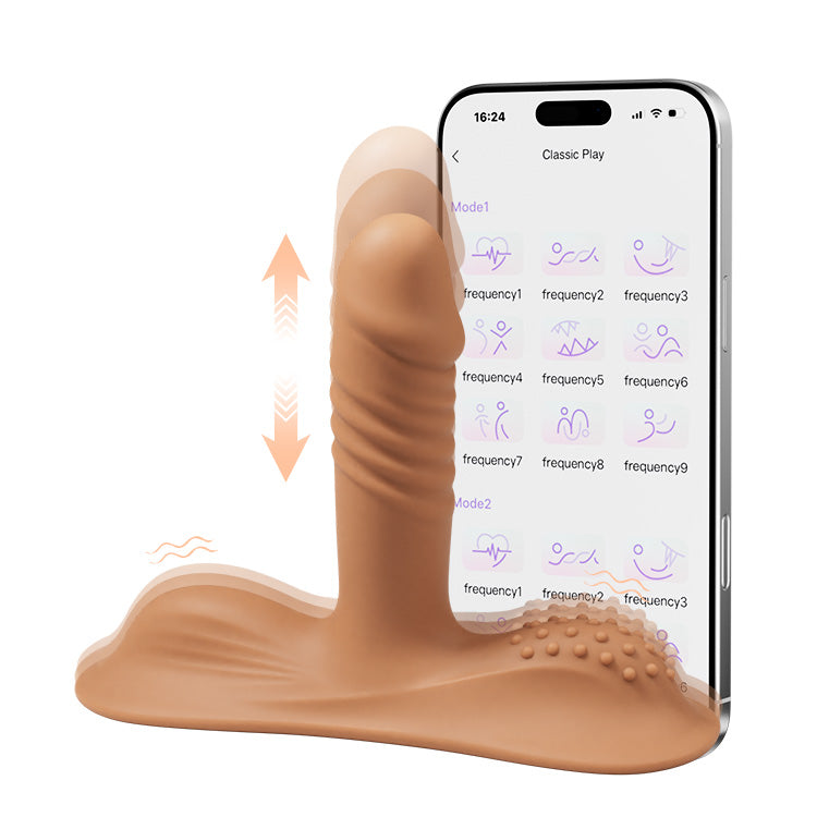 Weiblicher Reiter vibrierender Dildo, G-Punkt Analstimulation, geeignet für Paare