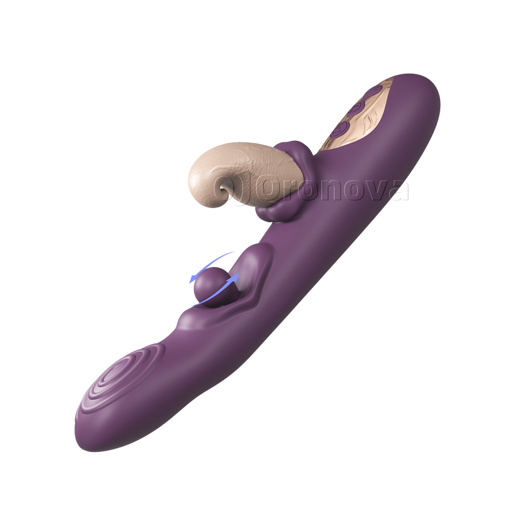3-in-1-Flexi-Vibrator – rotierende Kugel, Klopfen und Vibration in mehreren Modi