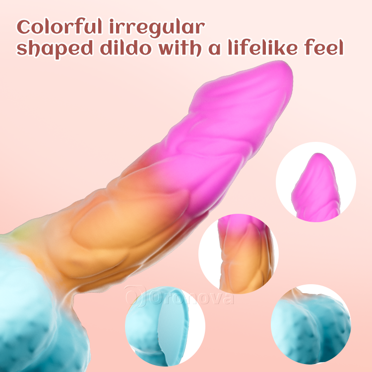 8 Inch 21cm realistischer Silikon-Dildo mit starkem Saugnapf-Basis