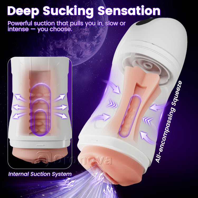 Männlicher automatischer Saugender Vibrationsmasturbator – 10 Anregungsarten