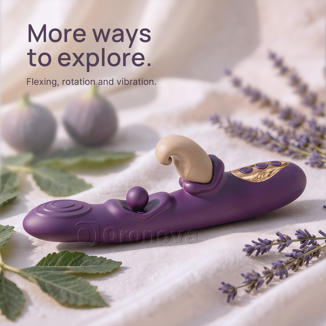 3-in-1-Flexi-Vibrator – rotierende Kugel, Klopfen und Vibration in mehreren Modi