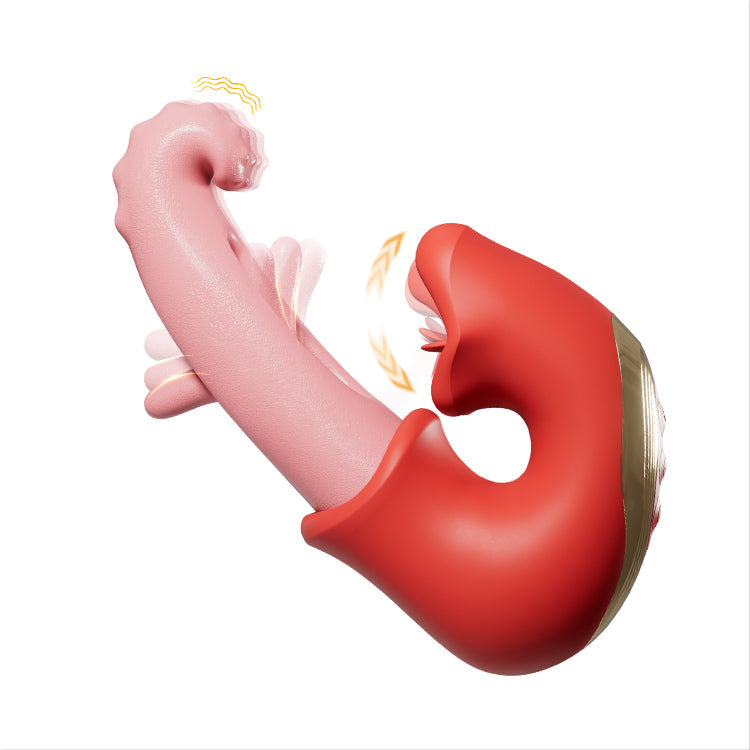 Flatternder Klitorisvibrator – Leck- und Kitzelfunktionen, wasserdicht