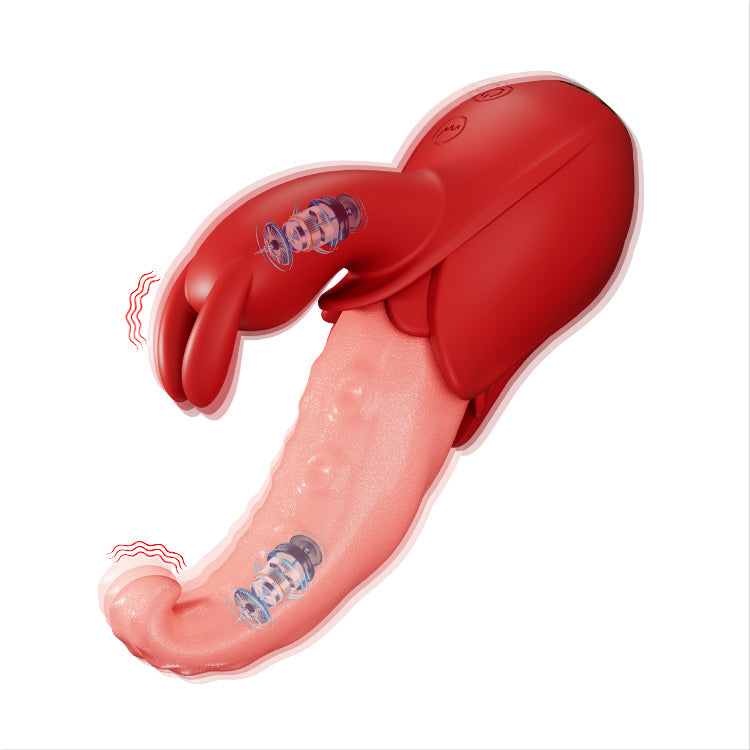 Zungenvibrator 10 Modi, doppelte Punktstimulation, geräuschloses Design