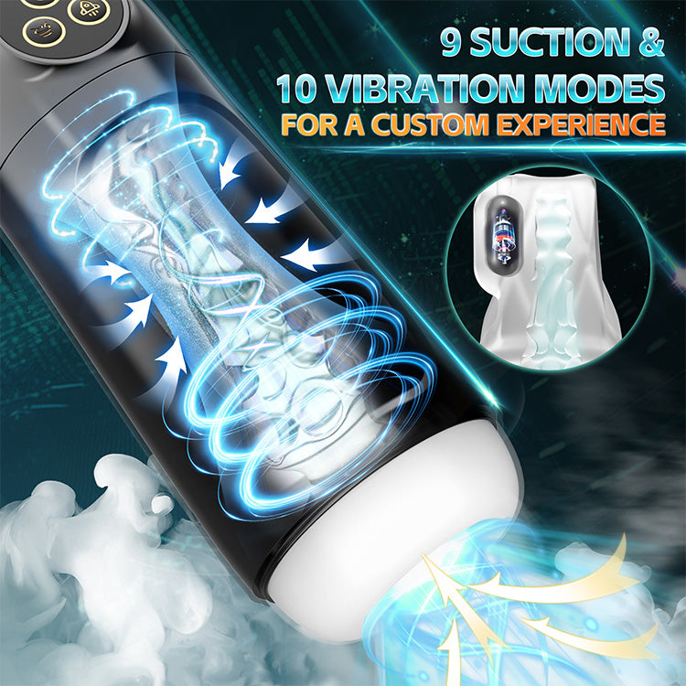 Automatischer männlicher Masturbator – 9 Saug- und Vibrationsmodi mit Whirlpool-Funktion