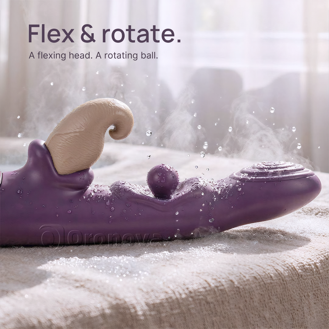 3-in-1-Flexi-Vibrator – rotierende Kugel, Klopfen und Vibration in mehreren Modi