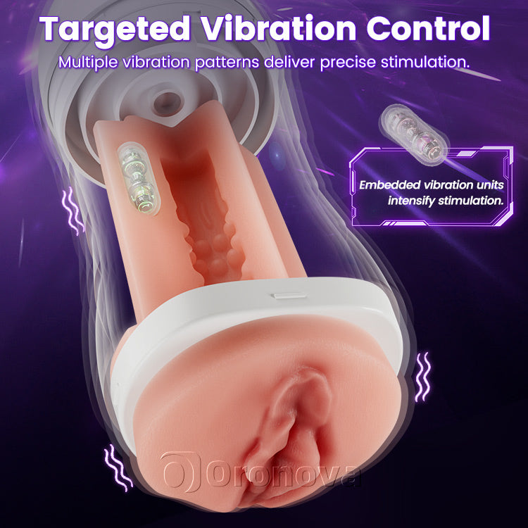 Männlicher automatischer Saugender Vibrationsmasturbator – 10 Anregungsarten