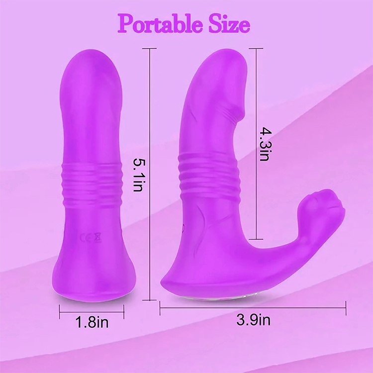 App-gesteuerter stoßender realistischer Vibrator mit Vibration