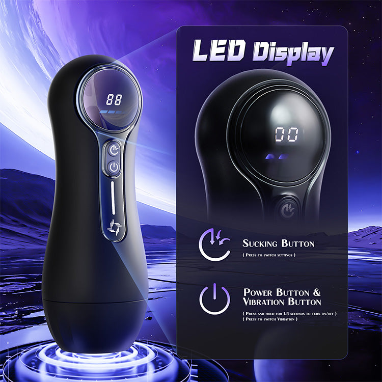Automatischer männlicher Masturbator – 4 Saugmodi, 9 Vibrationen, LED-Anzeige
