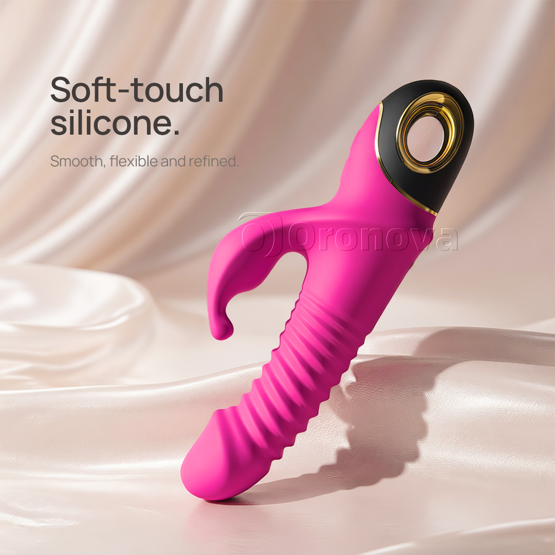 3-in-1-Stoß- und Rotationsvibrator mit 9 Rotationsmodi. Grenzenlose Möglichkeiten.