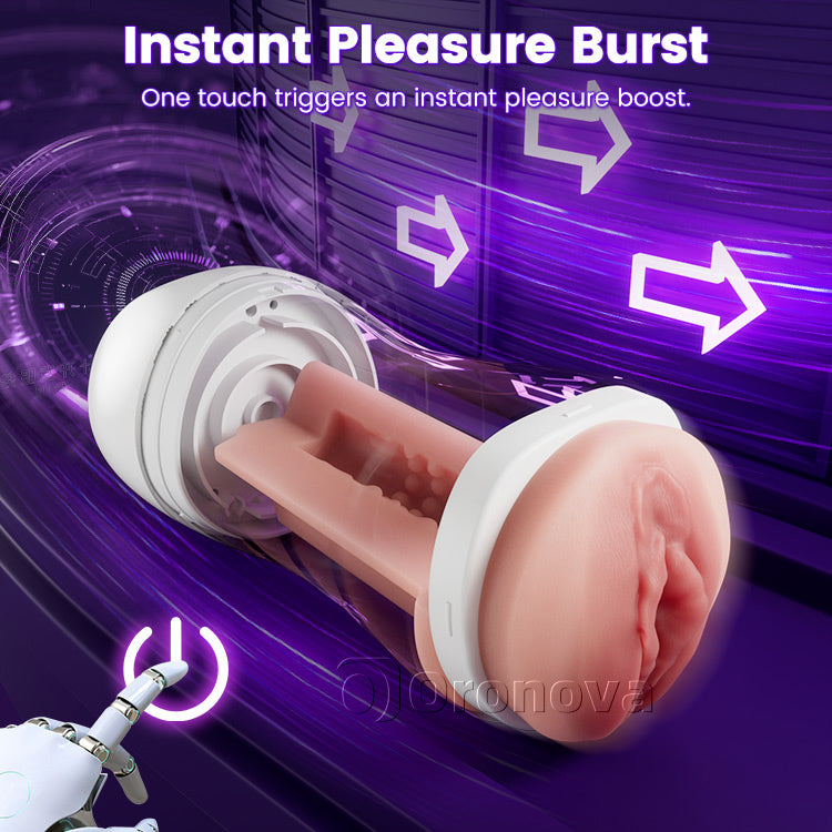 Männlicher automatischer Saugender Vibrationsmasturbator – 10 Anregungsarten